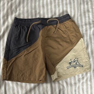 Konges Slojd Colorblock Swim Shorts with Logo
